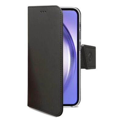 WALLY – Custodia a libro in pelle sintetica con chiusura flap magnetico, slot per carte e funzione stand compatibile con Samsung Galaxy A54 5G/ Galaxy A54 5G Enterprise Edition