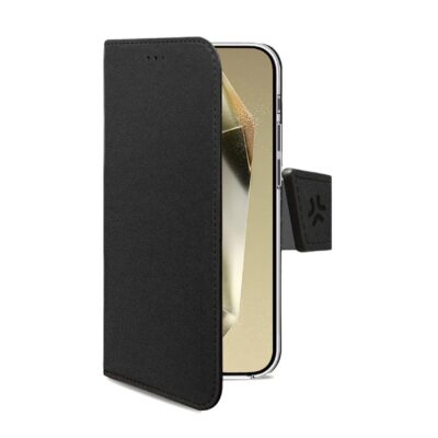 WALLY – Custodia a libro in pelle sintetica con chiusura flap magnetico, slot per carte e funzione stand per Samsung Galaxy S24 Ultra 5G/ Galaxy S24 Ultra 5G Enterprise Edition