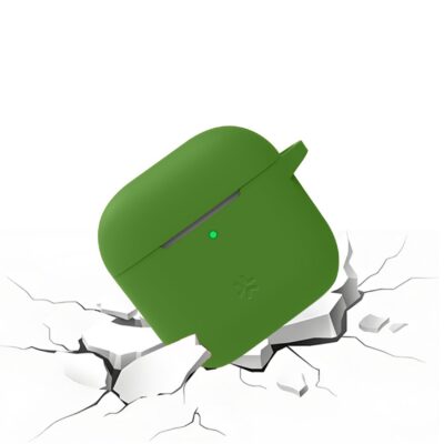 AIRCASE4 – Custodia in silicone morbido compatibile con Airpods 4th Gen.