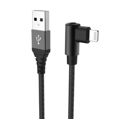 USBLIGHTLSH – Cavo USB-A a Lightning, lunghezza 1 metro, potenza massima 12 Watt, Certificazione “MFI”. connettore a L
