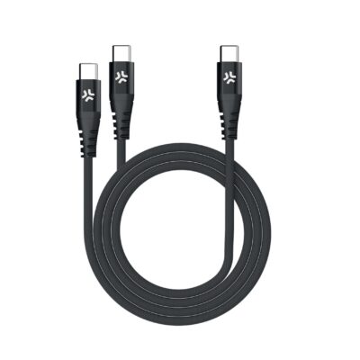 USBC2USBC – Cavo USB-C input a 2 porte USB-C output, lunghezza 1.3 metri, potenza massima 100 Watt, Power Delivery [POWER DELIVERY]