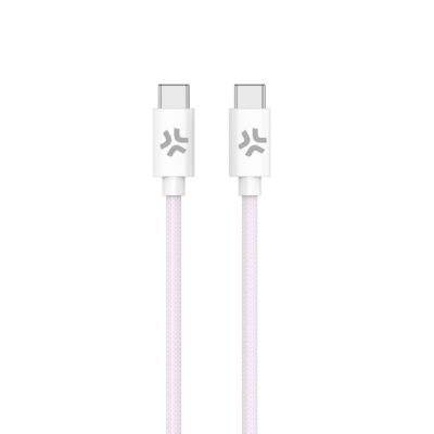 USBCUSBCCOTT – Cavo USB-C a USB-C, lunghezza 1.5 metri, potenza massima 60 Watt, realizzato in tessuto intrecciato [POWER DELIVERY]