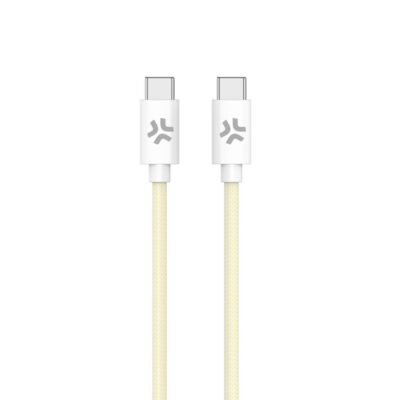 USBCUSBCCOTT – Cavo USB-C a USB-C, lunghezza 1.5 metri, potenza massima 60 Watt, realizzato in tessuto intrecciato [POWER DELIVERY]