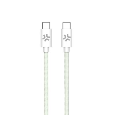 USBCUSBCCOTT – Cavo USB-C a USB-C, lunghezza 1.5 metri, potenza massima 60 Watt, realizzato in tessuto intrecciato [POWER DELIVERY]