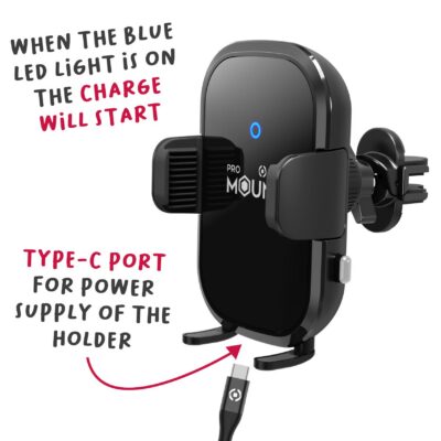 MOUNTCHARGE15 – 15W Wireless Charger Car Holder
