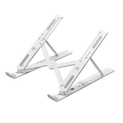 SWMAGICSTAND2 – Supporto per Laptop/Notebook e Tablet fino a 15.6″ dimensione display, leggero, richiudibile, 10 livelli di inclinazione, materiale plastica