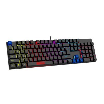 SPARCO – Tastiera a filo, connessione USB-A, adatta per il gaming, luci RGB, layout USA, Plug&Play PHANTOM [SPARCO COLLECTION]
