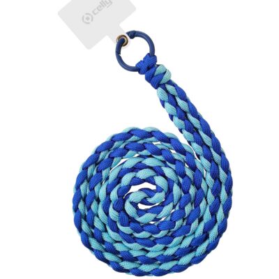LACETBRAIDED – Laccio da collo lunghezza 1.2 mt in Nylon con badge trasparente universale per smartphone [SUMMER]