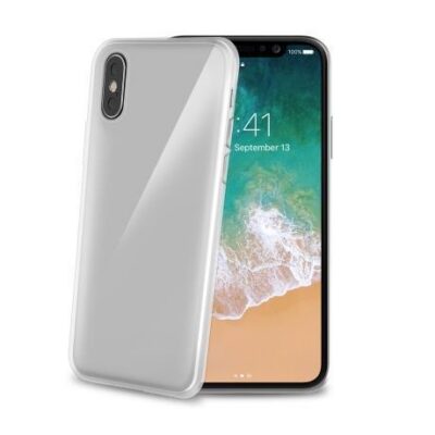 GELSKIN – Cover morbida trasparente in TPU compatibile con Apple iPhone Xs/ iPhone X