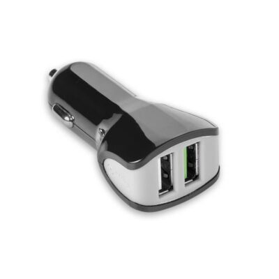 CC2USBTURBO – Caricabatteria da auto con doppia porta USB-A, potenza massima 17 Watt