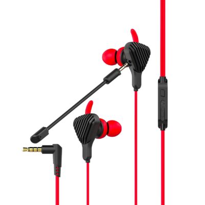 CYBERWIRED – Auricolare a filo con jack 3,5mm, ideale per il Gaming, dotati di archetto, microfono flessibile ed estraibile, funzione mute, controllo remoto sul cavo
