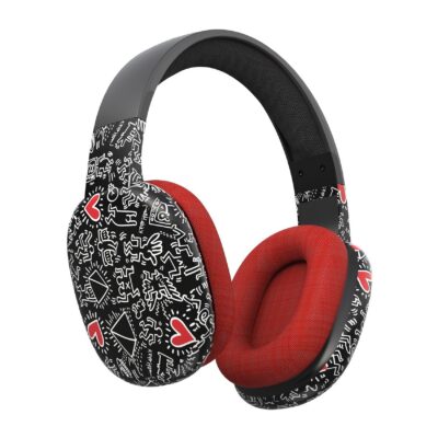 KEITH HARING – Cuffia wireless, archetto regolabile, padiglioni imbottiti, microfono incorporato, autonomia 6 ore
