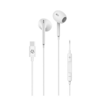 Auricolare stereo con presa USB-C, capsule a goccia, controllo remoto, microfono, tasto alla risposta, lunghezza cavo 1,2 metri [PROCOMPACT2]