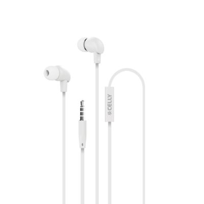 Auricolare stereo a filo IN-EAR con jack 3,5mm, controllo remoto, microfono, tasto alla risposta, lunghezza cavo 1,2 metri [PROCOMPACT2]