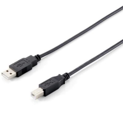 EQUIP – CAVO USB 2.0 da Tipo A a Tipo B, M/M, Nero, 5.0m