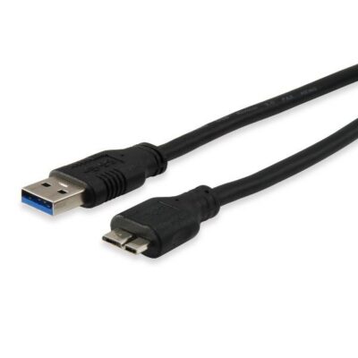 EQUIP – CAVO da USB-A 3.0 a MicroUSB-B, M/M, 5Gbps, Nero, 1.8m