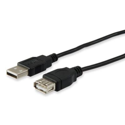 EQUIP – CAVO PROLUNGA USB-A 2.0 M/F, Nero, 3.0m