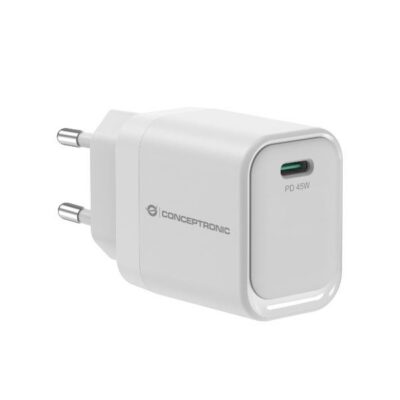 Caricabatterie PD USB-C GaN da 45W a 1 porta, PPS, PD 3.0