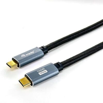 EQUIP – CAVO USB 3.2 GEN.2 Type-C M/M – 5A, PD 100W, 4K/60HZ, 10GBps — Nero, 2.0m
