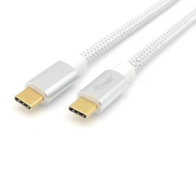 EQUIP – CAVO USB 3.2 GEN.2 Type-C M/M – 5A, PD 100W, 4K/60Hz 10GHz — Bianco, 2.0m
