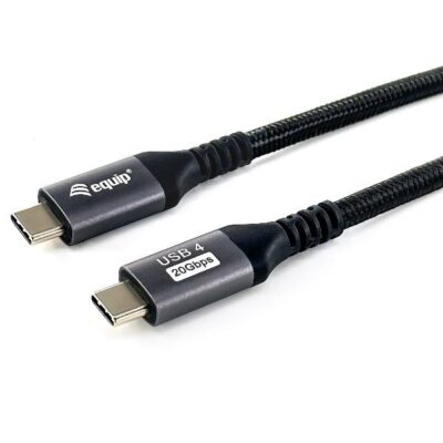 EQUIP – USB 4 GEN 2X2 Type-C M/M – 4K/60Hz, 20Gbps, PD 100W — Nero, 2.0m