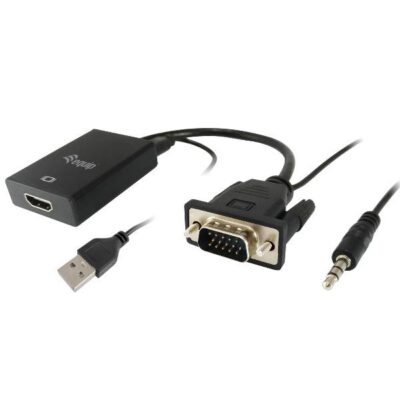 EQUIP – ADATTATORE da VGA (HD15) a HDMI M/F con Audio