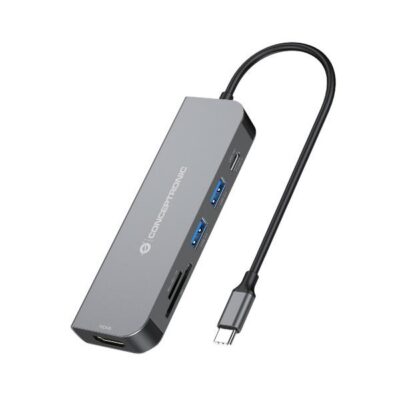 DOCKING STATION 6-in-1 USB 3.2 Gen.1 – USB 3.0 x 2, 60W USB PD, HDTV, SD, TF/MicroSD