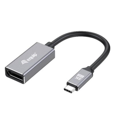 EQUIP – ADATTATORE da USB-C a DISPLAYPORT 1.4 8K/30Hz (Compatibile Thunderbolt 3/4)