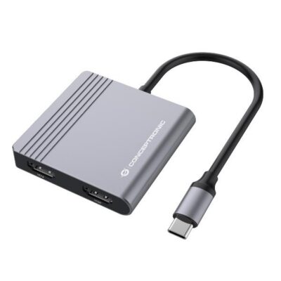 DOCKING STATION 4-IN-1 USB 3.2 GEN1 — 2x HDMI, 1x USB-C PD 100W, 1x USB 3.0
