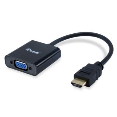 EQUIP – ADATTATORE da HDMI a VGA (HD15) M/F con Audio / Extra USB Power Cable