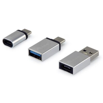 EQUIP – ADATTATORI USB-C OTG, 3-Pack (CM/AM + CM/MicroF + AM/CF)