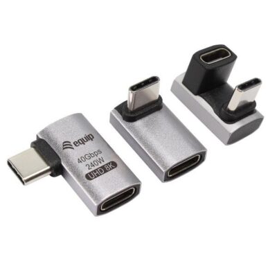 EQUIP – ADATTATORE da USB 4 C a C, 40Gbps, PD 240W, 3-pezzi