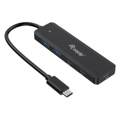 EQUIP – HUB 4-PORTE USB-C (2x USB-A 3.0 port + 2x USB-C)