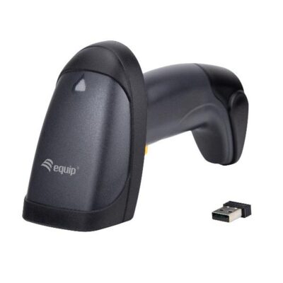 EQUIP – SCANNER WIRELESS CODICI A BARRE 1D LASER, con Stand