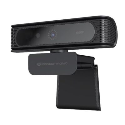 WEBCAM FULL HD 1080P — Obiettivo Gradangolare 80°, Compatibile con Windows Hello Face