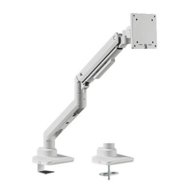 EQUIP – STAFFA MONITOR 17″-49″ ROBUSTO PAN & TILT DA SCRIVANIA, BIANCO