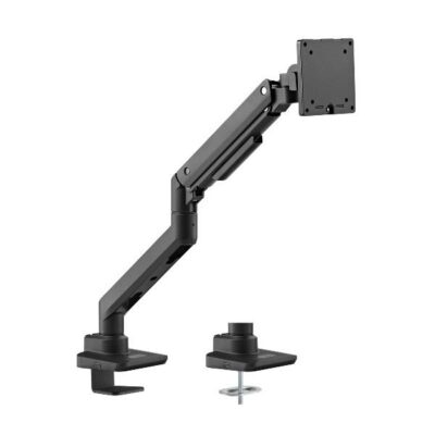 EQUIP – STAFFA MONITOR 17″-49″ ROBUSTO PAN & TILT DA SCRIVANIA, NERO
