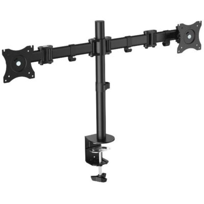EQUIP – STAFFA DOPPIO MONITOR 13″-27″ DA SCRIVANA, ARTICOLATA