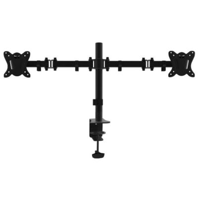 EQUIP – STAFFA DOPPIO MONITOR 13″-27″ PAN & TILT ARTICOLATA DA SCRIVANIA, 360°