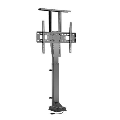 EQUIP – CARRELLO TV MOTORIZZATO PER MONTAGGIO A PAVIMENTO 37″-65″ dotato di Telecomando