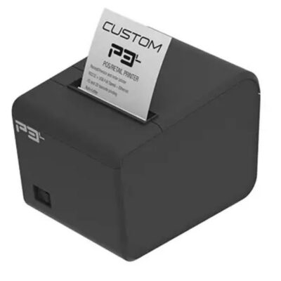 STAMPANTE COMANDA CUSTOM P3L – USB/SERIALE/ETHERNET, BUZZER INTEGRATO, TAGLIERINA, 58MM/80MM REGOLABILE CON ADATTATORE INTERNO