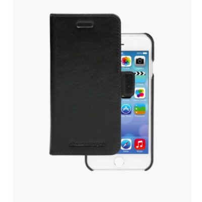 Lynge – Custodia in Pelle per iPhone SE/8/7/6 Series – Nero