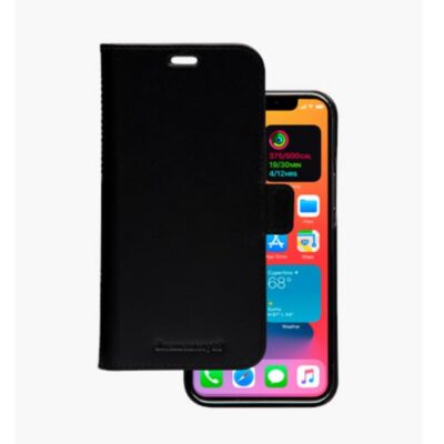 Lynge – Custodia in Pelle per iPhone 12 Pro Max – Nero