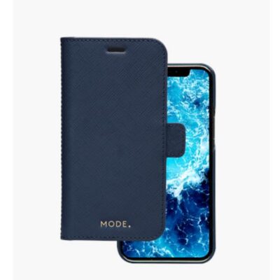 New York – Custodia in pelle Saffiano per iPhone 12/12 Pro – Blu