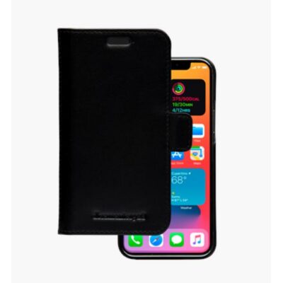 Lynge – Custodia in Pelle per iPhone 12 mini – Nero