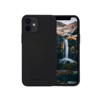 Greenland – Custodia in Plastica Riciclata per iPhone 12 mini – Nero
