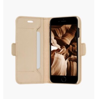 Milano – Custodia in pelle Saffiano per iPhone SE/8/7 – Rosa Sabbia