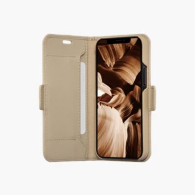 Milano – Custodia in pelle Saffiano per iPhone 12 mini – Rosa Sabbia