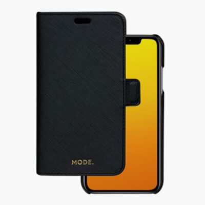 New York – Custodia in Pelle Saffiano per iPhone 11/XR – Nero