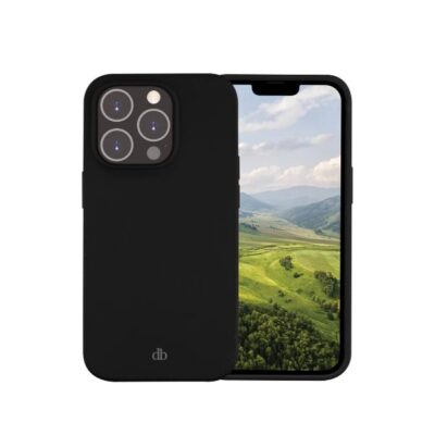 Greenland – Custodia per iPhone 14 Pro Max in 100% Plastica Riciclata – Nero